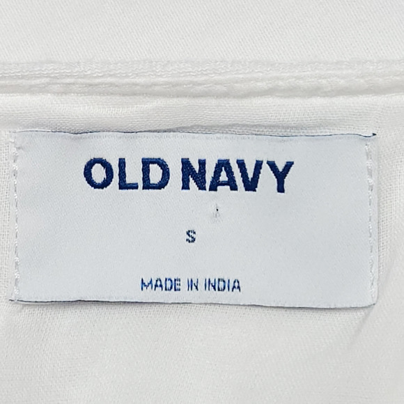 EUC Old Navy Floral Embroidered Flowy Midi Swing Dress Sz. S [4-6] White Lilies - Picture 4 of 8